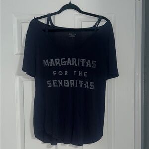 Zoe + Liv Navy Blue Graphic Tee